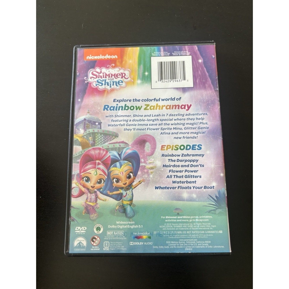 Shimmer and Shine: Beyond the Rainbow Falls - DVD By Foley, Alina - Nickelodeon - Picture 2 of 3